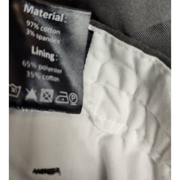 Snover Men’s Dark Grey Chino Pants Straight Leg Stretch Fit Casual NWT - Picture 10 of 10